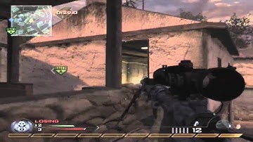 MW2 - Best Game Winning Kill Killcam Ever! Amazing Jumping 360 Noscope Wallbang (Second Account!)
