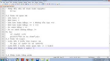 Lập trình C Bài 3 Câu lệnh-biểu thức- toán tử- ép kiểu dữ liệu trong c