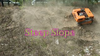 Remote Contorl Slope Lawn Mower Robot For Grass Cutting