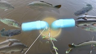 Smart Girl Make Fish Trap Using PVC And Plastic Bottle To Catch A Lot of Fish ( Part 2 )