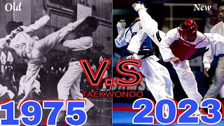 Old school VS Modern Taekwondo 🥋 | [1975-2023] highlights, part 2 Don't try this at home 🏠 #sports