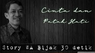 Story WA jawa bijak 30 detik-energi cinta| pitutur jawa | fahruddin faiz |snap wa jawa | quotes jawa