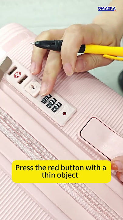 PP Luggage Password Modification Guide #omaska #luggage #Combinationlock #PasswordChange #factory