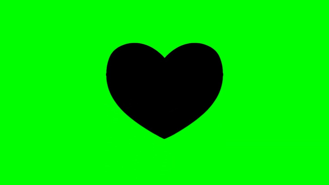Green screen // Heart broken Black to White // 1080p YouTube