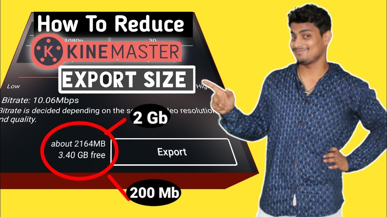 How To Reduce Kinemaster Export Vodeo Size || Kinemaster Export Size