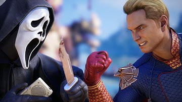 Ghostface Meets Homelander | Ghostface Vs Homelander All Intro Dialogues - Mortal Kombat 1