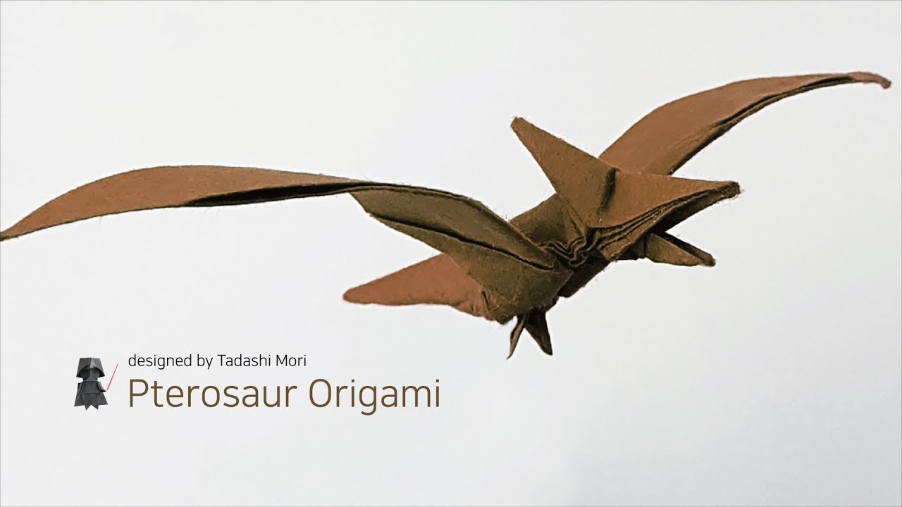 날아다니는 공룡 프테로사우루스익룡 종이접기 Pterosaur Dinosaur Origami designed by Tadashi