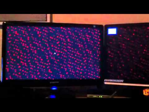 Red spots on screen startupt - YouTube