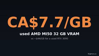 The Cheapest VRAM for Local LLMs Is a Used AMD MI50