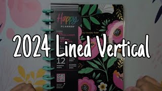 Tiny Florals | Lined Vertical Layout | Happy Planner 2024 Fall Release | Flipthrough