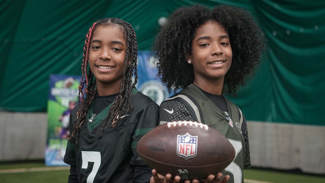 13-year-old twin sisters are a dynamic duo on the flag football field