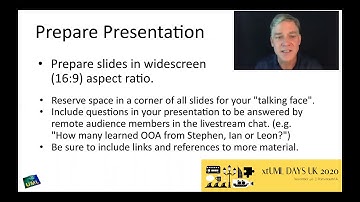 xtUML Days 2020 Speaker Preparation