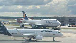 LH456 to Los Angeles D-ABYN pushback and roll out gate A/Z25 frankfurt airport