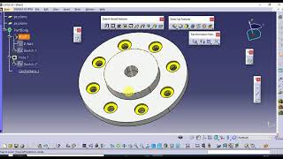 Circular Pattern Example in CATIA