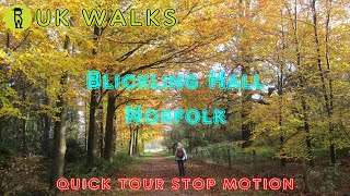 Blickling Hall Walks, Weavers Way, North Norfolk Walks - Quick Tour Stop Motion Walking