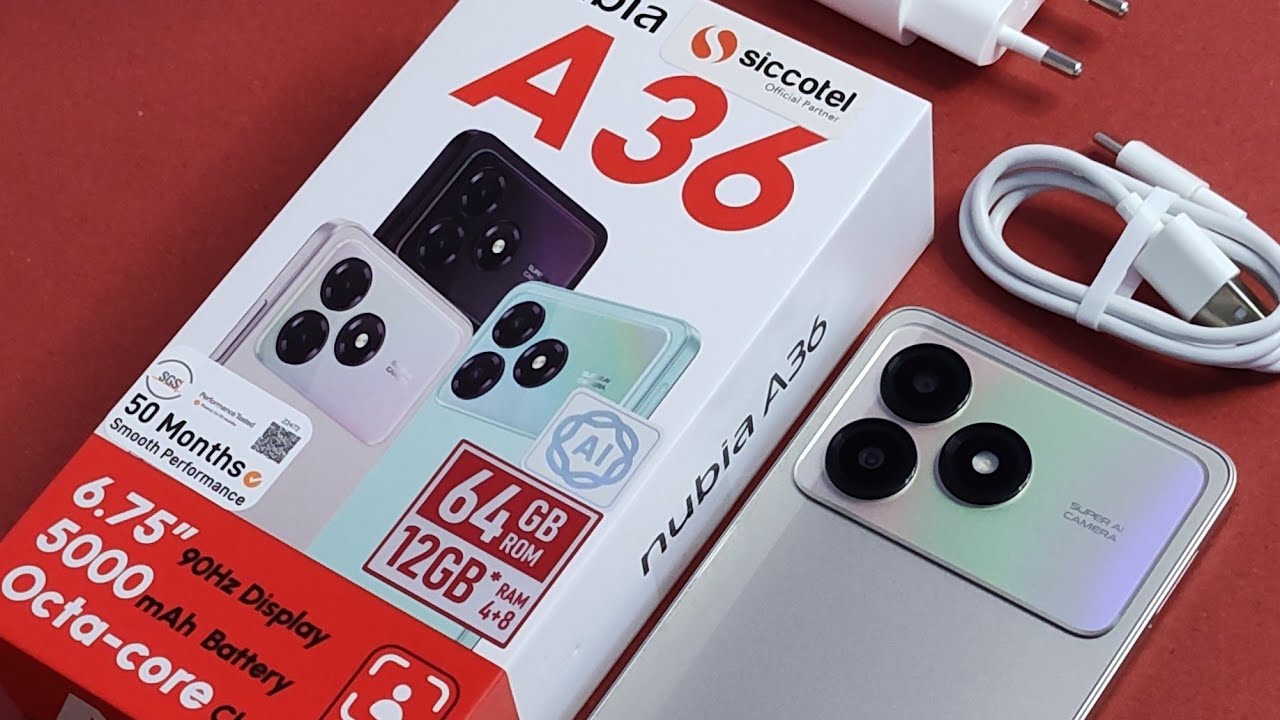 ZTE Nubia A36 Unboxing Titanium Grey 