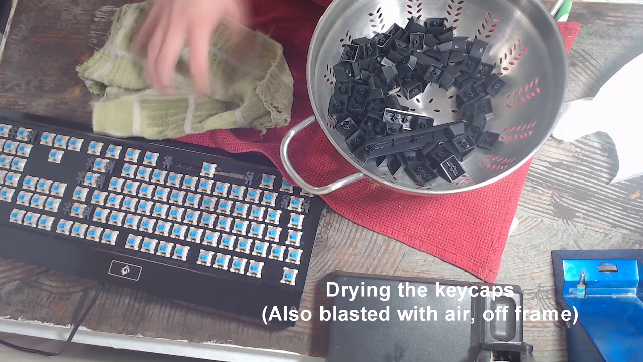 Cleaning a keyboard YouTube