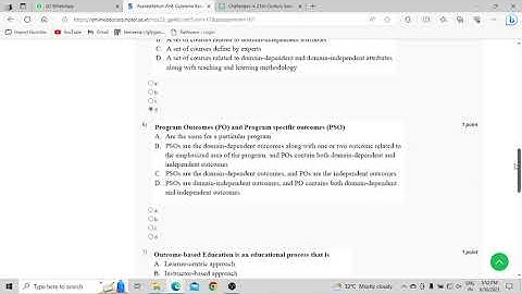 NPTEL Accreditation And Outcome Based Learning Week 1 : Assignment 1 #nptel