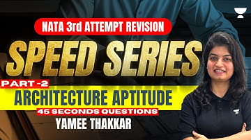 NATA 3rd Attempt Revision 2023 | Architecture Aptitude Part -2 (45 SECONDS QUESTION) | Yamee Thakkar