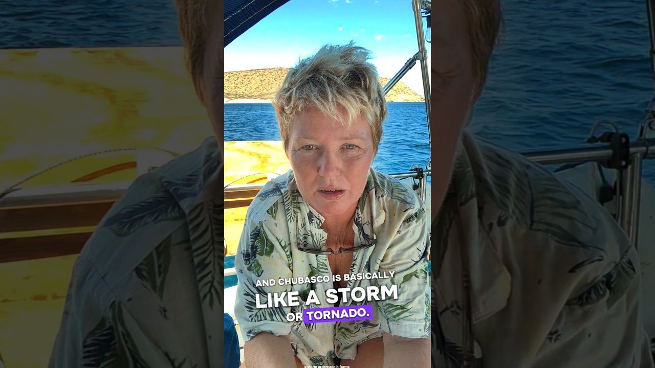 After 3yrs sailing full time in Baja we finally got caught mid sail by storm. #sailing #sailinglife