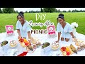 Piquenique avec les copines  comment faire un picnic  how to set up a picnic afro style