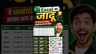 Excel Shortcut Magic 🔥 | Excel Hacks: Fastest Shortcuts for Beginners &amp; Pros! #ExcelTips #LearnExcel