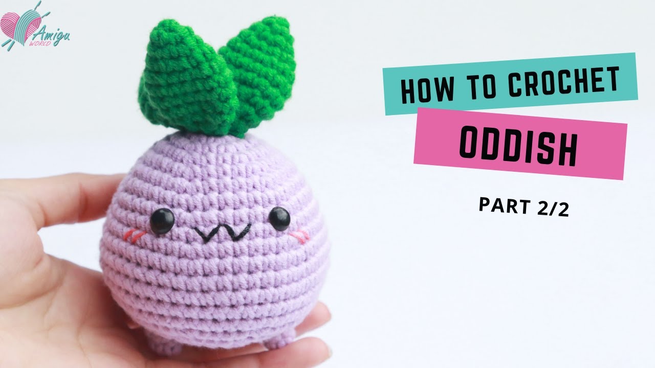 #313 | Amigurumi Oddish (2/2) | How to crochet Pokémon Amigurumi | Free pattern | AmiguWorld