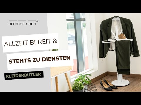 bremermann PRODUKTVIDEO Kleiderbutler/ Herrendiener aus Holz und Metall - viele Farbkombinationen