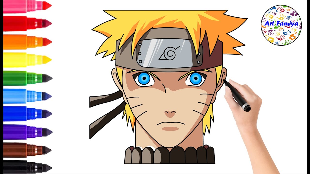 How to Draw Naruto Face  Naruto drawings, Elementary drawing