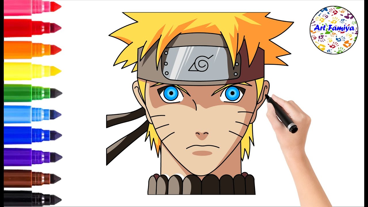 How to Draw Naruto Face  Naruto drawings, Elementary drawing, Drawing  tutorial easy