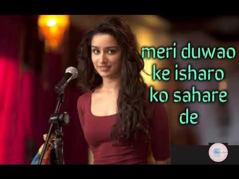 Sun Raha Hai Na Tu Lyrical Karaoke|Shreya Ghoshal |Aashiqui 2 |
