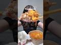 Cheese 떡볶이 and Korean cheese sweet potato corn dog mukbang #conveniencestore #mukbang #koreanfood