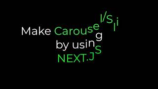 NEXT JS Carousel with Code | Code & Library Provided in the Description