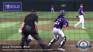 Jake Yeager Prospect Video, RHP, Archbishop Spalding High School Class of 2024