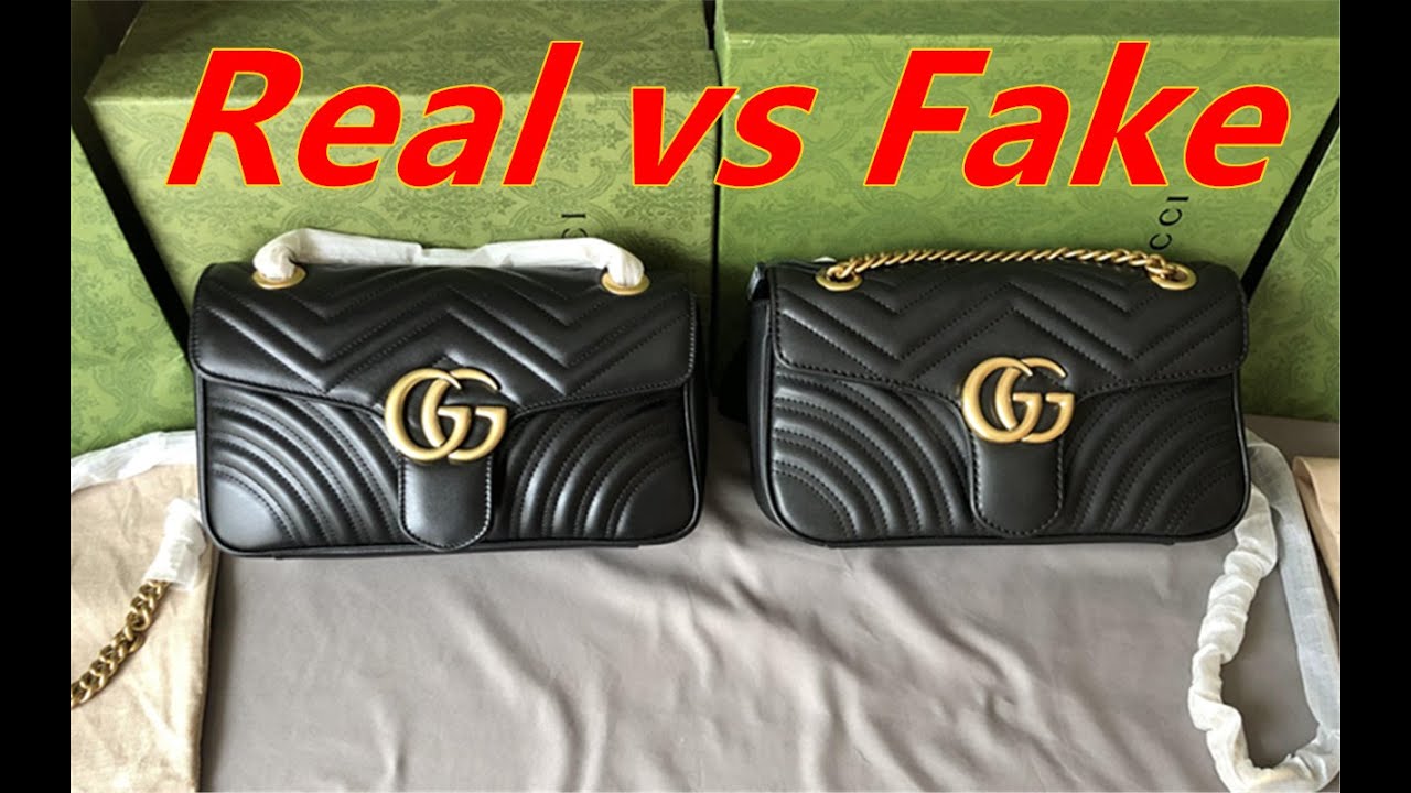 Gucci handbag real vs fake review. How to spot counterfeit Gucci