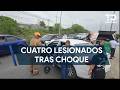 Choque entre ruta urbana y vehículo deja cuatro lesionados en Apodaca