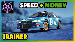 WRC 10 - MovementZ and resources Trainer (speed boost, super brakes, jump, money, xp)