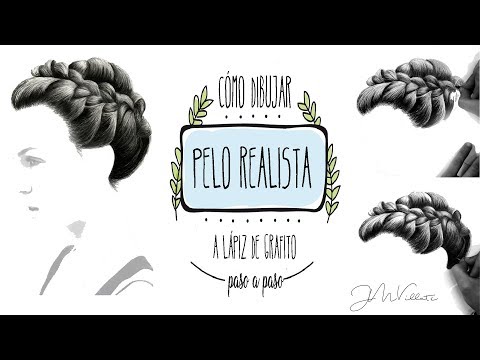 Como desenhar cabelo de um jeito fácil no modo realista passo a passo!