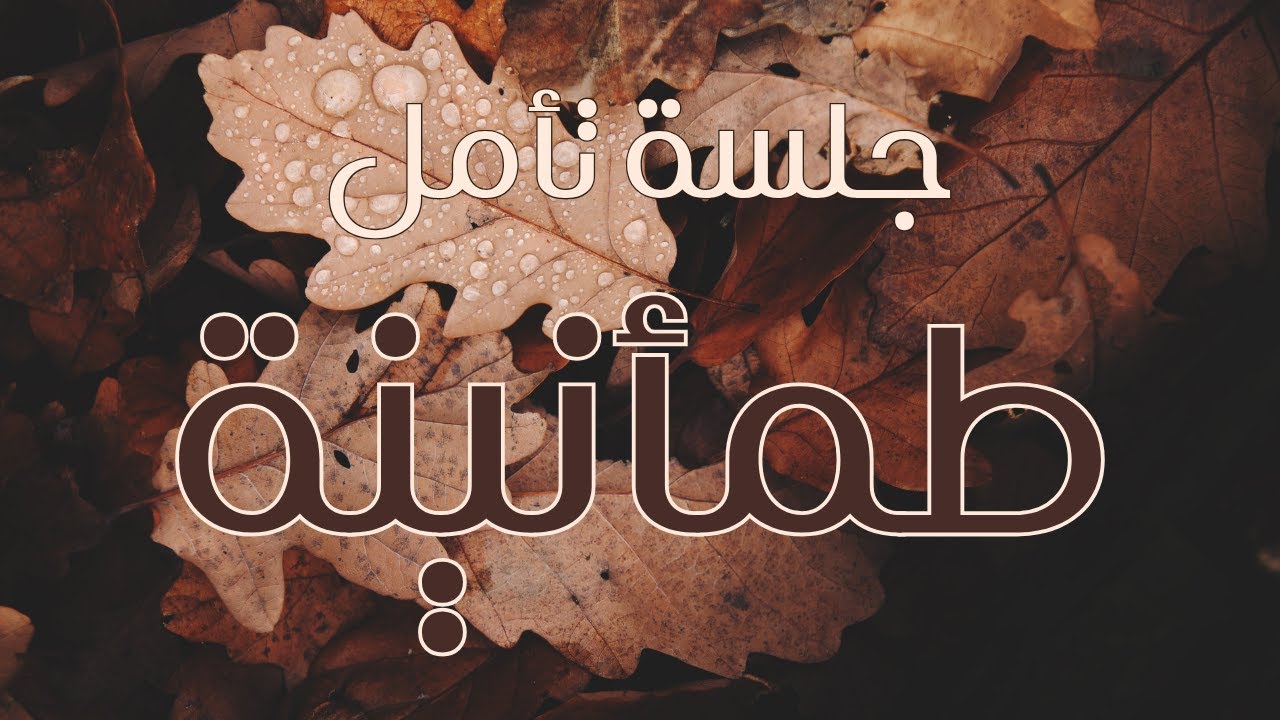 جلسة تأمل طمأنينة - جلسة تأمل يومية