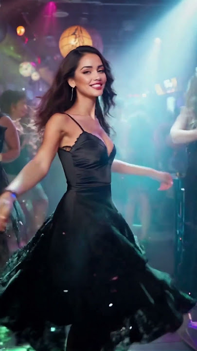 Salsa Queen Ignites Medellín Club in Sizzling Black Dress! 💃🔥#shorts #NightlifeGoals #medellin