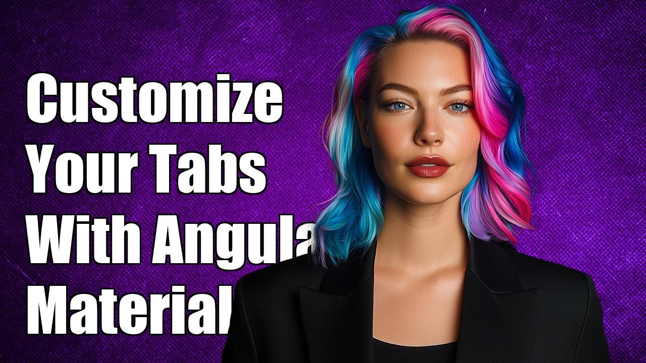 Angular Material customize tab - YouTube