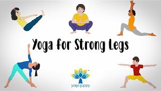 Yoga Poses for Strong Legs for Kids | Improve Flexibility | Yoga for Children | Yoga Guppy