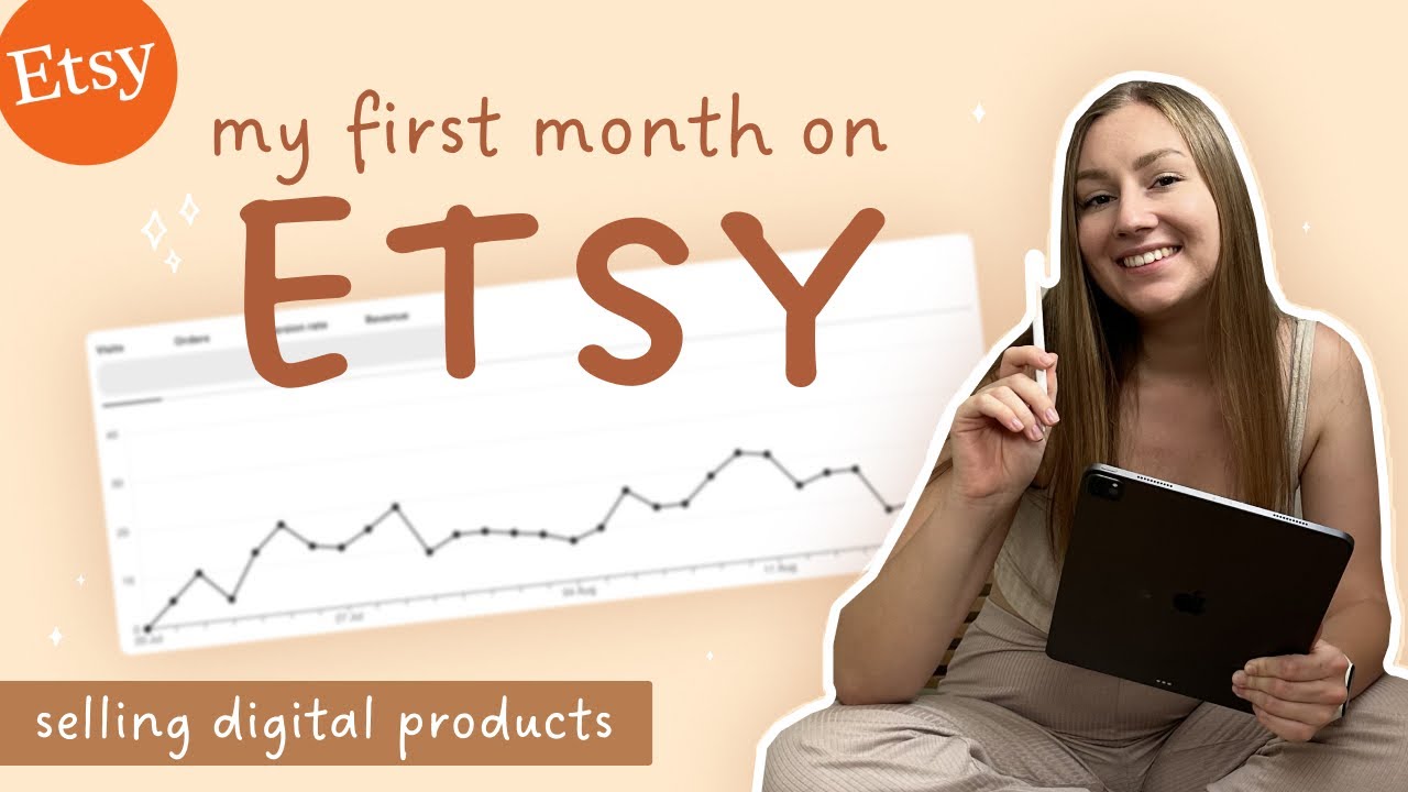 💫 first month on etsy selling digital products | realistic results for ...