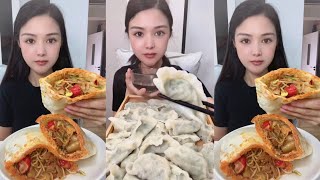 Asmr Spicy Food Mukbang | Chinese Mukbang Eating,Dumplings Eating | 만두 먹방,김치만두 먹방 | 중국먹방/고향만두 먹방