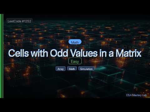 LeetCode 1252: Cells with Odd Values in a Matrix — The Math Trick (C#)