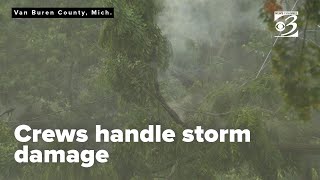 Van Buren County Sheriff's Department crews make quick work of storm damage