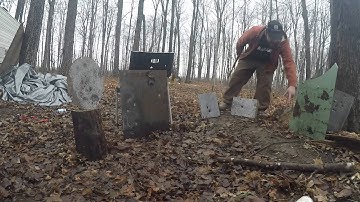 first try at multiple ricochets (boucing bullets)... (THE RICOCHET 180)