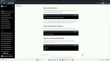 pytorch install jupyter notebook