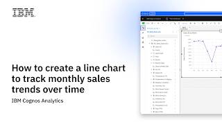 How to Create a Line Chart & Forecast Trends in IBM Cognos Analytics
