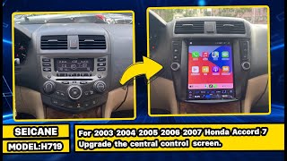 How to install the Honda Accord 7 2003 2004 2005 2006 2007 Carplay Android multimedia HD touchscreen